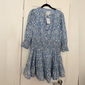 Sail to Sable Floral Print Mini Dress Size Large